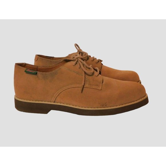 G H Bass Mens Shoes Suede Leather Oxford Ties Tan 10M - Picture 3 of 13